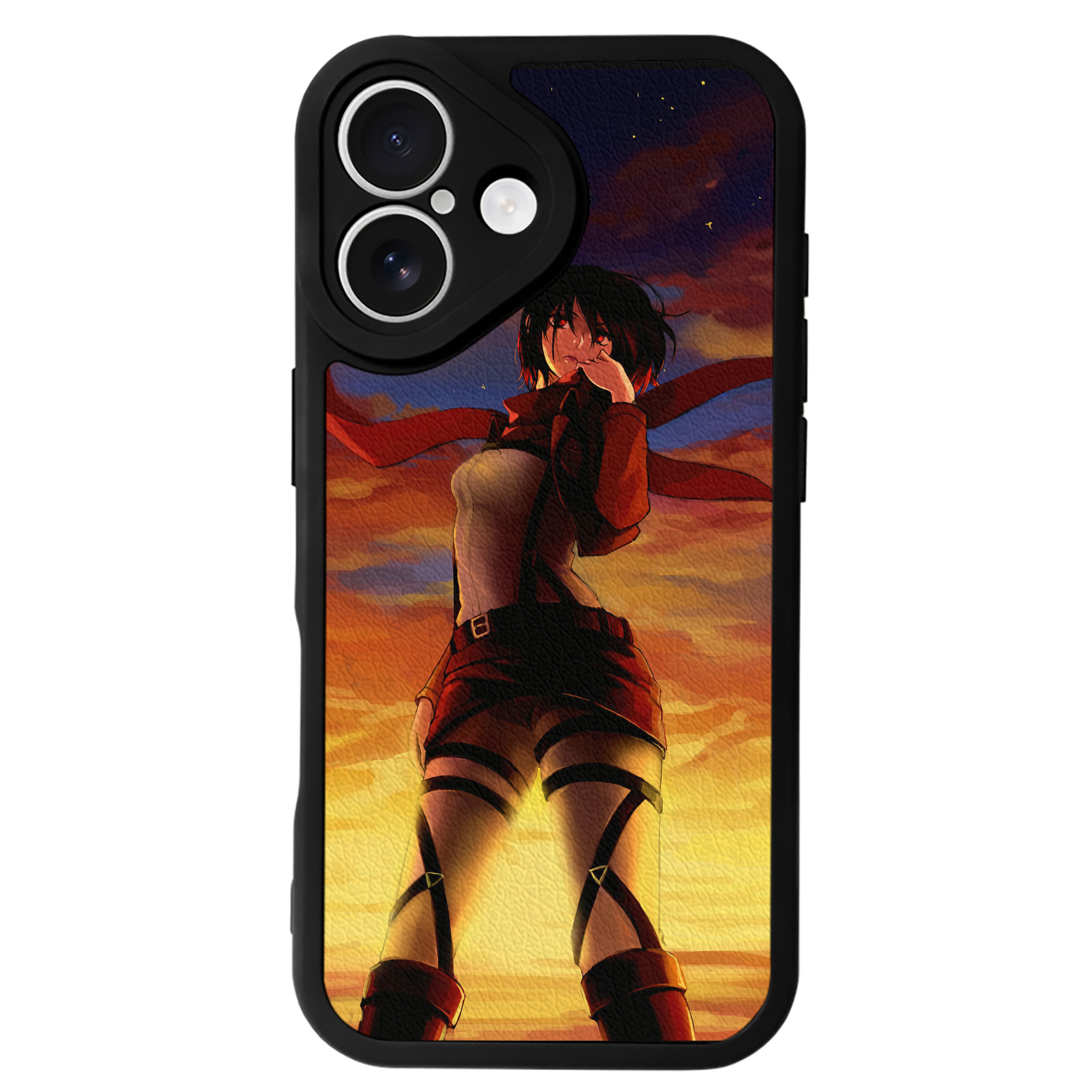 （画像用） 進撃の巨人 Attack on Titan 【iPhone 16シリーズ対応】シリコンスマホケース（レザー調） 材質：シリコン